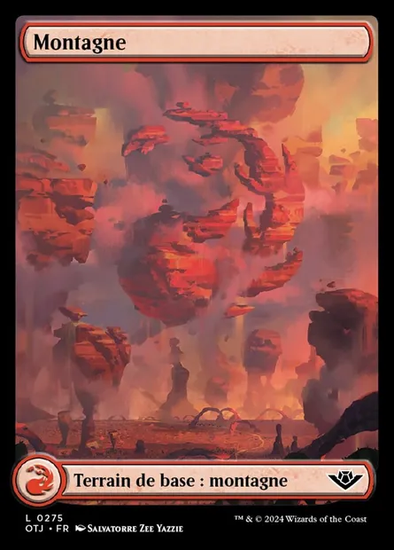 Montagne, carte Magic OTJ 275 — extension Outlaws of Thunder Junction