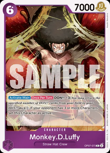Monkey.D.Luffy, One Piece card OP07-073 — 500 YEARS IN THE FUTURE set