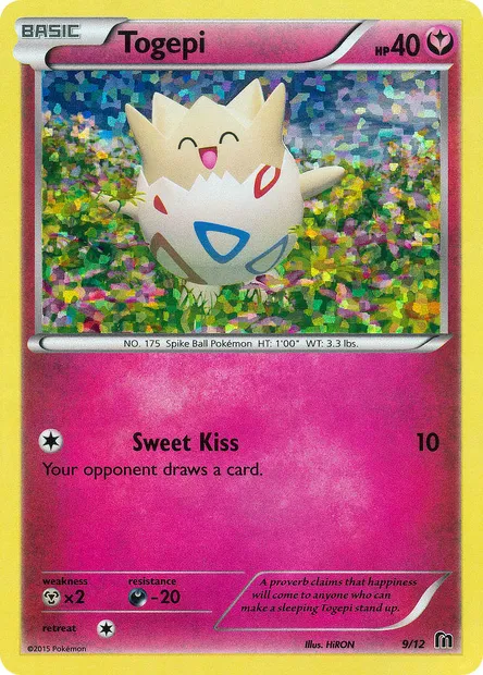 Togepi, Pokémon card MCD16 9 — McDonald's Collection 2016 set