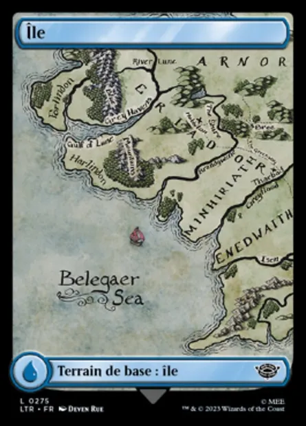 Île, carte Magic LTR 275 — extension Le Seigneur des Anneaux : chroniques de la Terre du Milieu