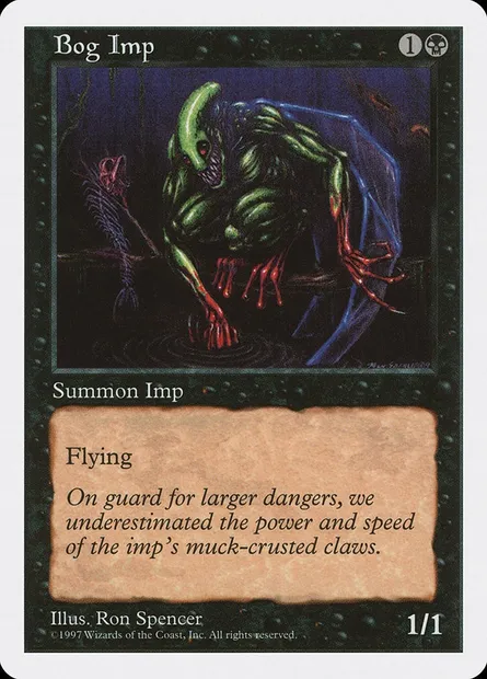 Bog Imp, Magic card 5ED 145 — Fifth Edition set
