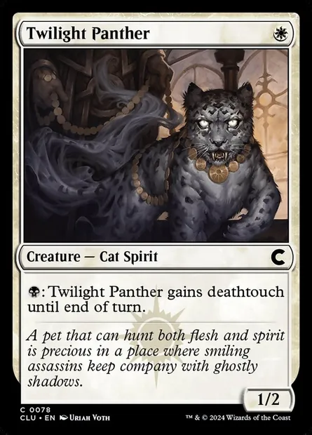 Twilight Panther, Magic card CLU 78 — Ravnica: Clue Edition set