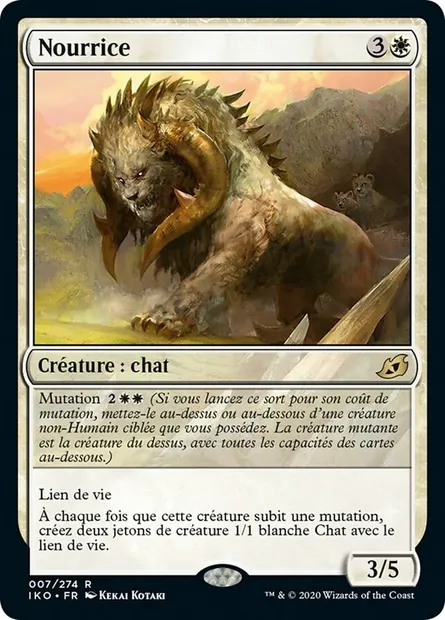 Nourrice, carte Magic IKO 7 — extension Ikoria: Lair of Behemoths