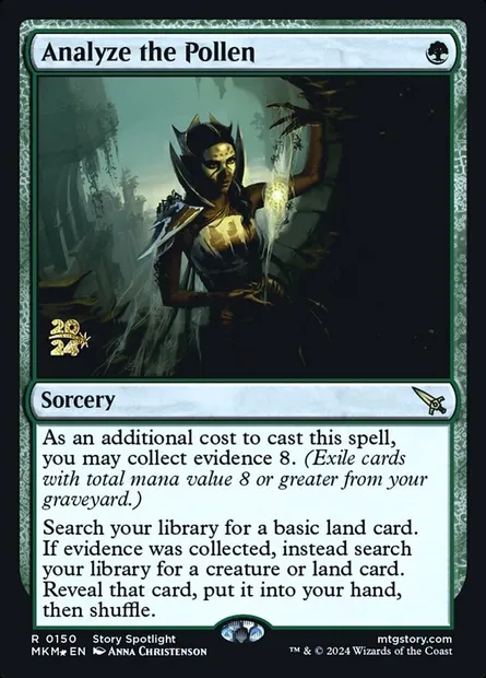 Analyze the Pollen, Magic card PMKM 150s — Murders at Karlov Manor Promos set