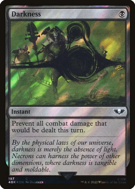 Darkness, Magic card 40K 197★ — Warhammer 40,000 Commander set