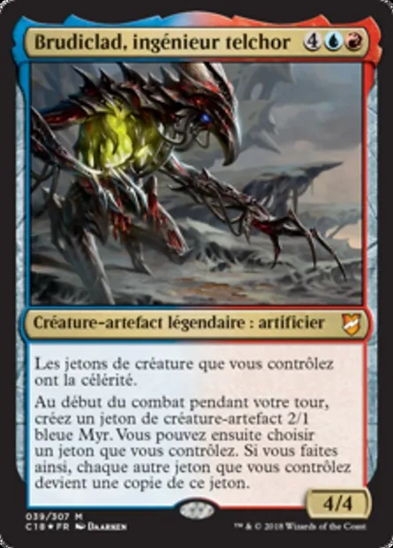 Brudiclad, ingénieur telchor, carte Magic C18 39 — extension Commander 2018