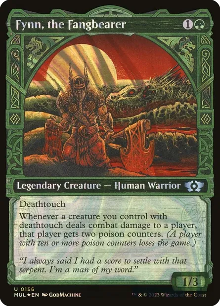 Fynn, le porteur de croc, carte Magic MUL 156 — extension Multiverse Legends