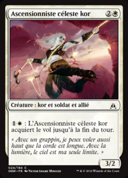 Ascensionniste céleste kor, carte Magic OGW 24 — extension Le serment des Sentinelles