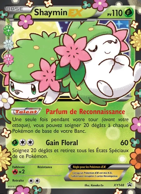Shaymin-EX, carte Pokémon XY 148 — extension Promo XY