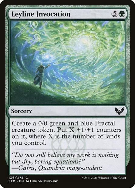 Leyline Invocation, Magic card STX 136 — Strixhaven: School of Mages set