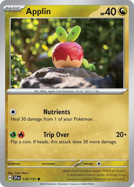 Applin, Pokémon card SSP 138 — Surging Sparks set