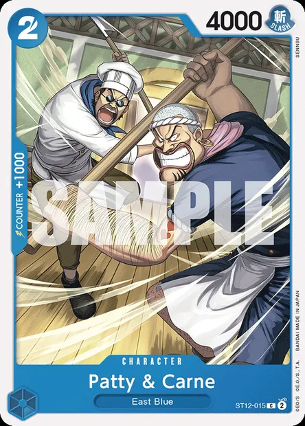 Patty & Carne, One Piece card ST12-015 — Zoro and Sanji set