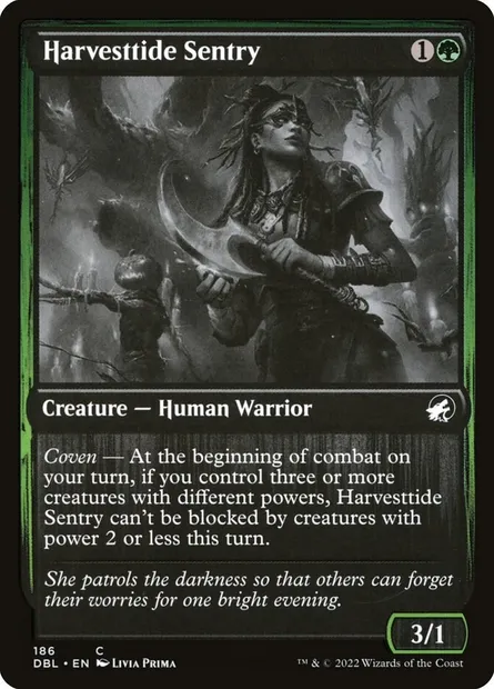 Harvesttide Sentry, Magic card DBL 186 — Innistrad: Double Feature set