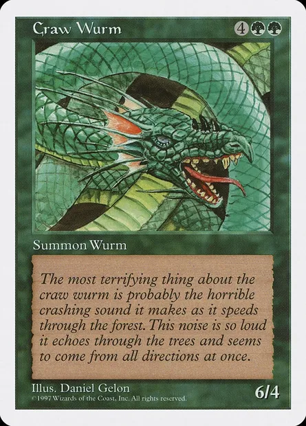 Guivre vorace, carte Magic 5ED 286 — extension Cinquième Edition