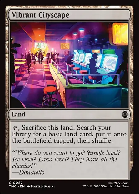 Vibrant Cityscape, Magic card TMC 82 — Teenage Mutant Ninja Turtles Eternal set