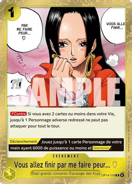 Vous allez finir par me faire peur... ♡, carte One Piece OP14-118 — extension LES SEPT DE LA MER D'AZUR