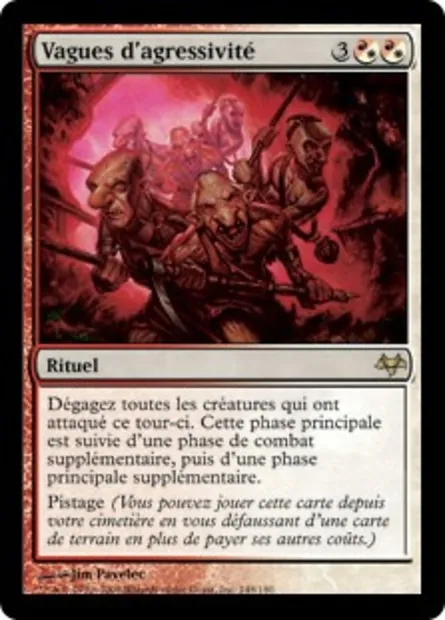 Vagues d'agressivité, carte Magic EVE 148 — extension Coucheciel