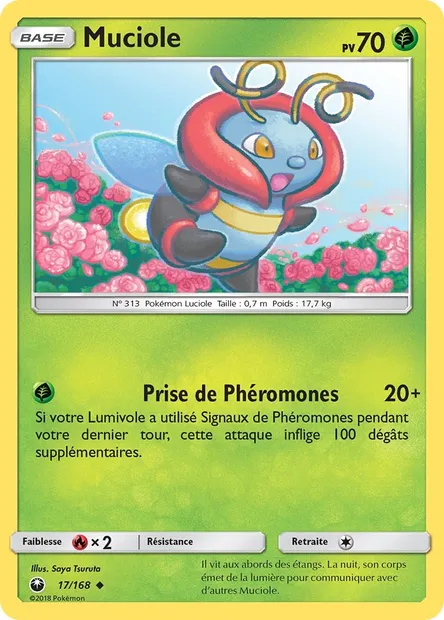 Muciole, carte Pokémon CES 17 — extension Tempête Céleste
