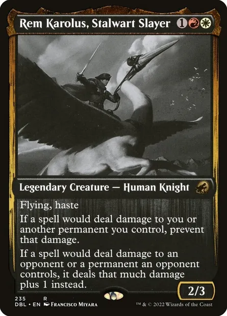 Rem Karolus, tueur vaillant, carte Magic DBL 235 — extension Innistrad : Double Programme