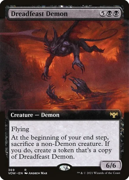 Dreadfeast Demon, Magic card VOW 369 — Innistrad: Crimson Vow set