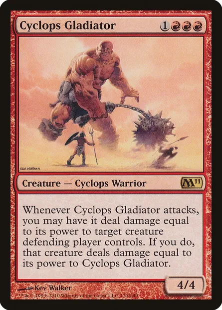 Cyclops Gladiator, Magic card M11 131 — Magic 2011 set