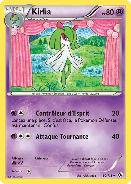 Kirlia, carte Pokémon LTR 60 — extension Legendary Treasures