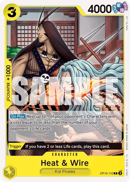 Heat & Wire, One Piece card OP10-110 — ROYAL BLOOD set