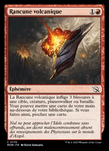 Rancune volcanique, carte Magic MOM 170 — extension L'invasion des machines