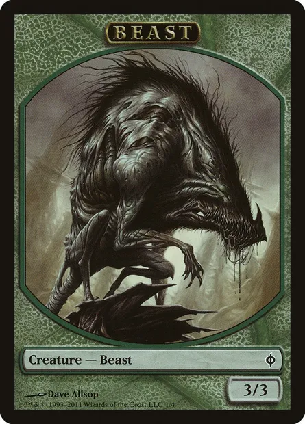 Beast, carte Magic TNPH 1 — extension New Phyrexia Tokens
