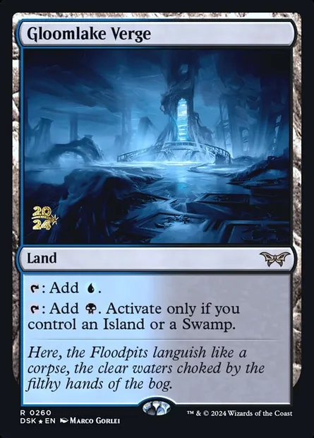 Gloomlake Verge, Magic card PDSK 260s — Duskmourn: House of Horror Promos set