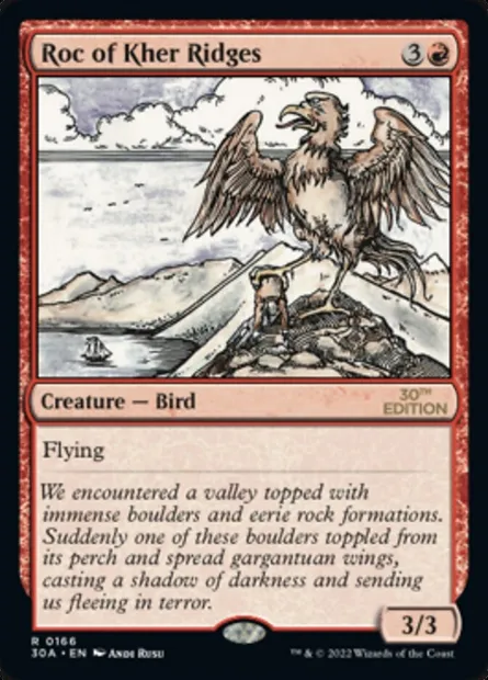 Roc of Kher Ridges, Magic card 30A 166 — 30th Anniversary Edition set