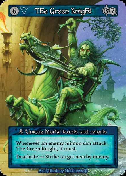 The Green Knight, Sorcery card ATH 100 — Arthurian Legends set