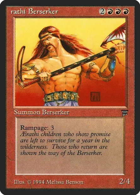Aerathi Berserker, carte Magic LEG 131 — extension Legends