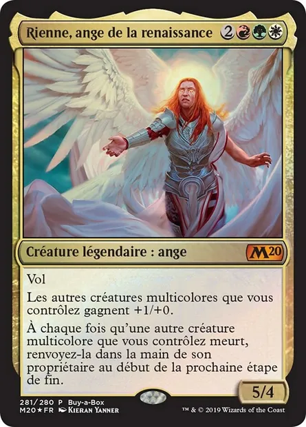 Rienne, ange de la renaissance, carte Magic M20 281 — extension Core Set 2020