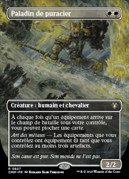 Paladin de puracier, carte Magic CMM 627 — extension Commander Masters