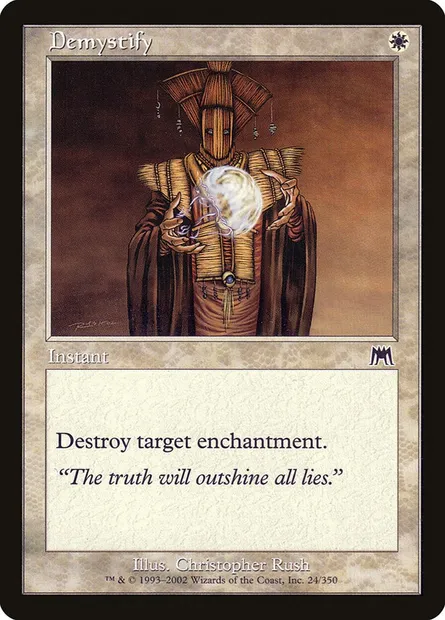 Démystification, carte Magic ONS 24 — extension Carnage