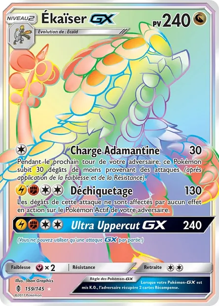 Ékaïser GX, carte Pokémon GRI 159 — extension Gardiens Ascendants