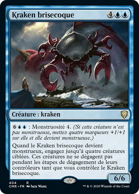 Kraken brisecoque, carte Magic CMR 404 — extension Commander Legends