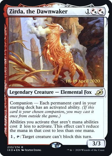Zirda, the Dawnwaker, Magic card PIKO 233s — Ikoria: Lair of Behemoths Promos set