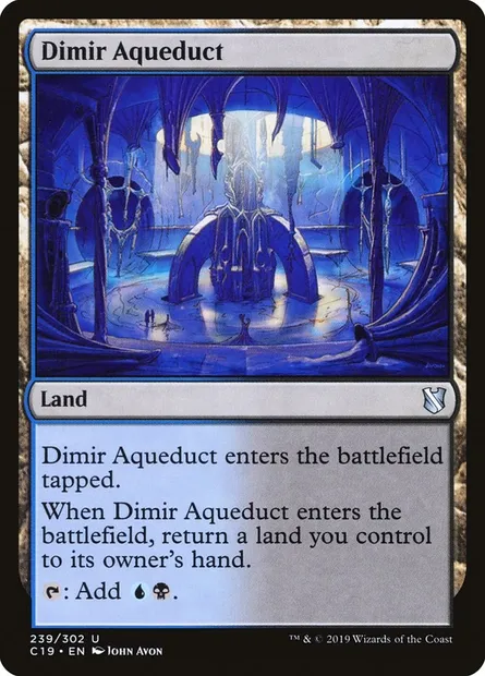 Dimir Aqueduct, Magic card C19 239 — Commander 2019 set