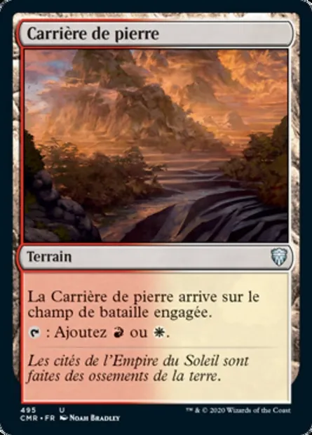 Carrière de pierre, carte Magic CMR 495 — extension Commander Legends