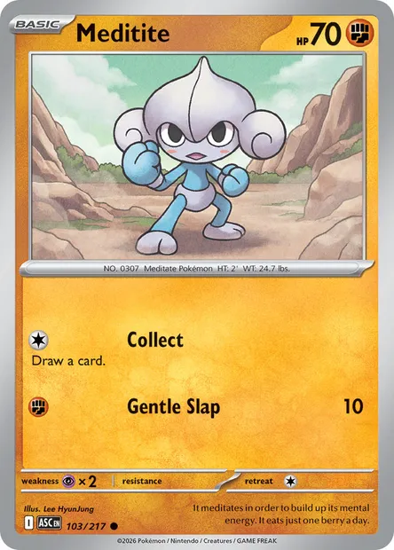 Meditite, Pokémon card ASC 103 — Ascended Heroes set