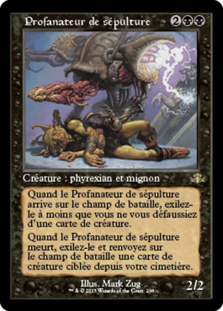 Profanateur de sépulture, carte Magic DMR 298 — extension Dominaria Remastered
