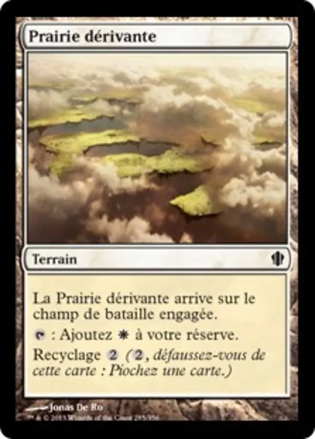 Prairie dérivante, carte Magic C13 285 — extension Commander 2013