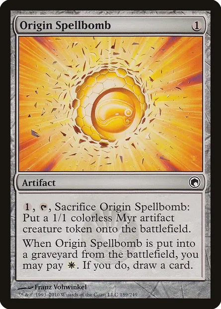 Origin Spellbomb, Magic card SOM 189 — Scars of Mirrodin set