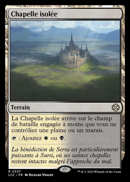 Chapelle isolée, carte Magic LCC 337 — extension The Lost Caverns of Ixalan Commander