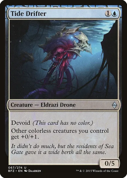 Tide Drifter, Magic card BFZ 67 — Battle for Zendikar set