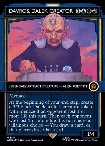 Davros, Dalek Creator, Magic card WHO 1131 — Doctor Who set