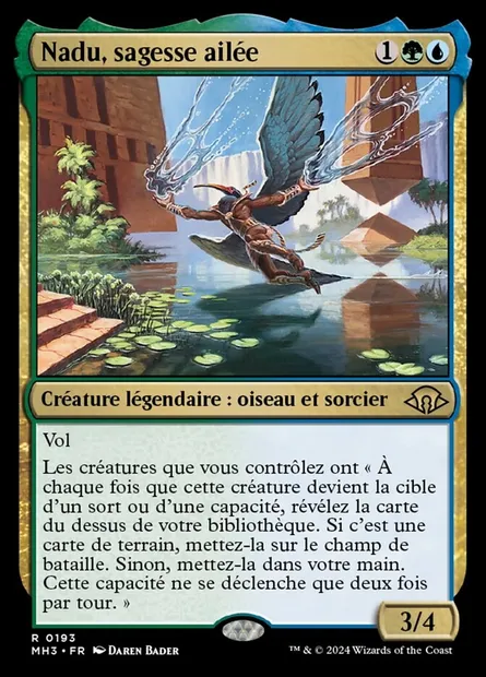 Nadu, sagesse ailée, carte Magic MH3 193 — extension Modern Horizons 3