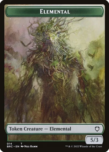 Elemental, carte Magic TBRC 14 — extension The Brothers' War Commander Tokens